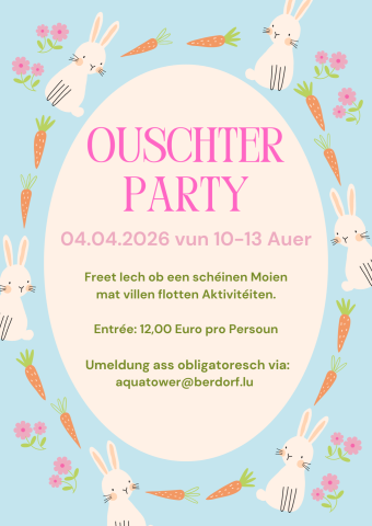Blue Orange Green Pastel Easter Brunch Invitation Flyer (1)